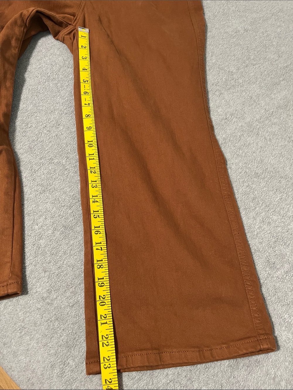 Judy Blue Wide Cropped Jeans Size 30 High Rise Brown - Picture 6 of 10
